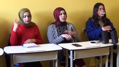 emekci kadinlar -  Gençlik Merkezi işaret diliyle emekçi kadınları anlattı  Videosu