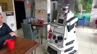 yapay zeka -  Bu kafede servisi robot eleman yapıyor  Videosu