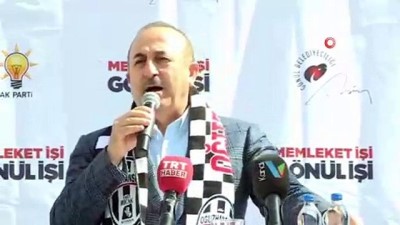  Dışişleri Bakanı Çavuşoğlu, Bucak mitinginde konuştu 