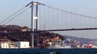 baros - Mavi Vatan 2019 Tatbikatı'nı tamamlayan gemiler, İstanbul Boğazı'ndan geçiyor - İSTANBUL  Videosu