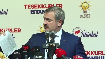 AK Parti İstanbul İl Başkanı Bayram Şenocak'ın açıklaması (1) - İSTANBUL 