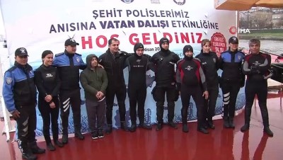 sehit polis -  Engelliler, kurbağa adamlarla Haliç'e daldı Videosu