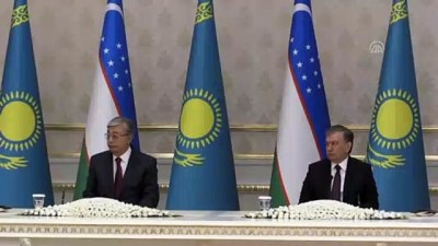 resmi karsilama - Kazakistan Cumhurbaşkanı Tokayev Özbekistan'da - TAŞKENT  Videosu