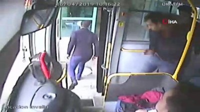 arac ici kamera -  Halk otobüslerinde fenalaşan yolcular hastaneye böyle yetiştirildi Videosu