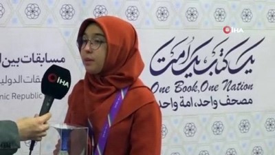  - Türk hafız Feyza Nergiz, Kur’an-ı Kerim yarışmasında dünya ikincisi oldu 
