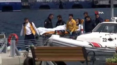 sahil guvenlik -  Yenikapı İDO İskelesi'nde denizden erkek cesedi çıkarıldı  Videosu