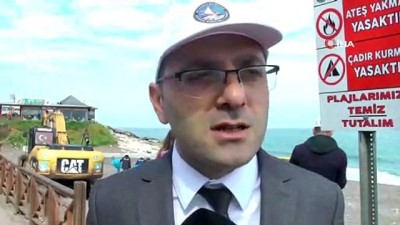 turizm sezonu -  Başkan Yanmaz, memurlarıyla birlikte plajları temizledi  Videosu