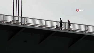ozel harekat polisleri -  Köprü’de intihar girişiminde bulunan şahıs polis tarafından ikna edildi  Videosu