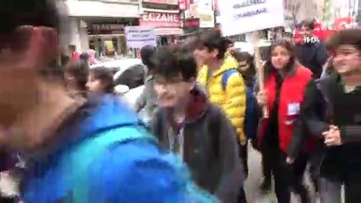 lise ogrencisi -  Liseli gençler bağımlılıkla mücadele için yürüdü Videosu