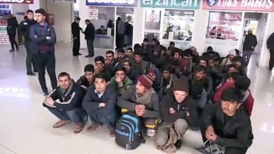 58 düzensiz göçmen yakalandı - ERZİNCAN 