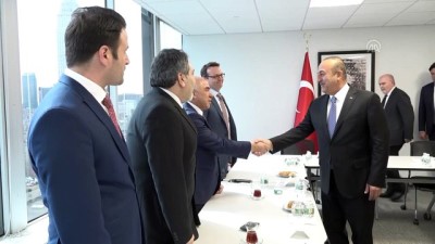 Çavuşoğlu, ABD'de yaşayan Türklerle bir araya geldi - NEW YORK