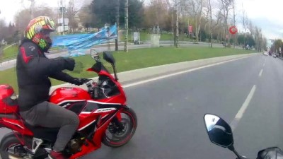  İstanbul’da feci motosiklet kazası kamerada 