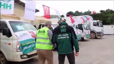 yardim malzemesi -  Suriye’deki sel mağdurlarına yardım konvoyu  Videosu