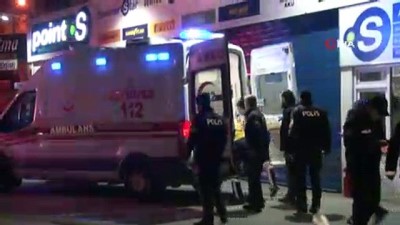 emniyet seridi -  Benzin istasyonunda pompalı tüfekle saldırı  Videosu