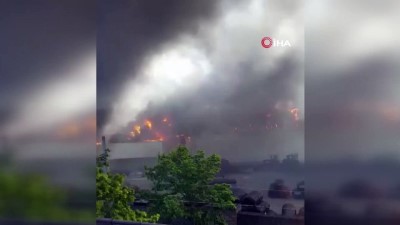 demir celik -  - Almanya'da Türk işçilerin de çalıştığı fabrikada korkutan yangın Videosu