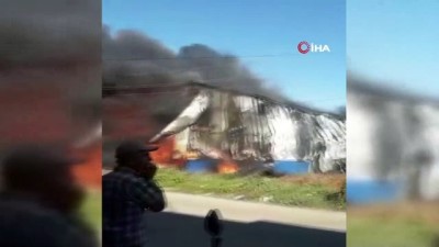 plastik fabrikasi -  Antalya’da plastik fabrikası alev alev yandı Videosu