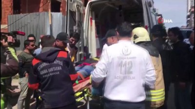 saglik ekibi -  Ümraniye'de bir şantiyenin duvarı devrildi  Videosu