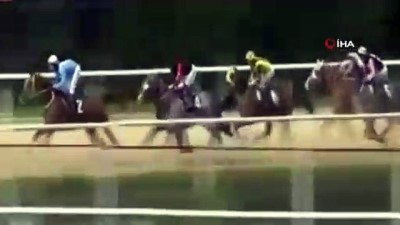 atlanti - Attan düşen jokey, arkadan gelen atların altında kalmaktan son anda kurtuldu  Videosu