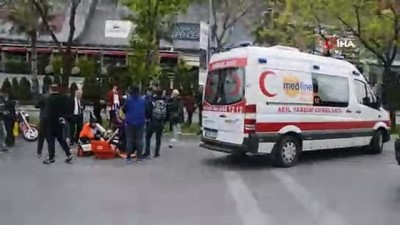 ilk mudahale -  Bakırköy’de motosiklet yayaya çarptı  Videosu
