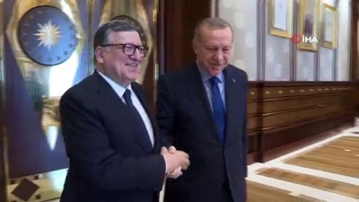  Cumhurbaşkanı Erdoğan, Jose Manuel Barroso’yu kabul etti