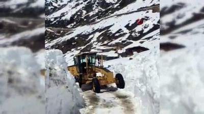 bahar temizligi -  Rize yaylalarında bahar temizliği, karla kaplı yollar ulaşıma açılıyor  Videosu