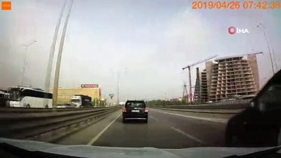 Kocaeli’deki zincirleme trafik kazası kamerada 