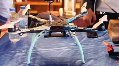  Öğrenciler kendi drone'larını yaptı 