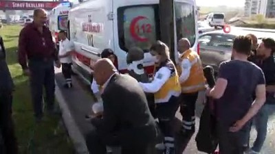 trafik levhasi - - Başkent'te korkutan trafik kazası: 4'ü çocuk 6 yaralı Videosu