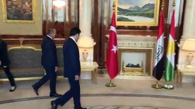 Dışişleri Bakanı Çavuşoğlu, IKBY Başbakanı Neçirvan Barzani ile görüştü - ERBİL 