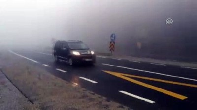 Bolu Dağı'nda yoğun sis - DÜZCE 