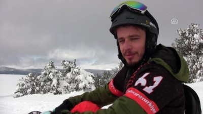 kayak tutkunlari - Cıbıltepe'de baharda kayak keyfi - KARS  Videosu