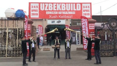 at fuari - 'Uzbekbuild-2019' Türk Yapı İnşaat Fuarı başladı -  TAŞKENT Videosu