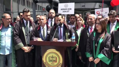 savunma hakki -  Adliye önünde balonlu cinayet protestosu  Videosu