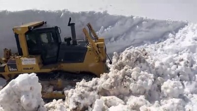 'Kar kaplanları' baharda 7 metrelik karla mücadelede - AĞRI 
