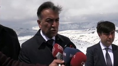 Nemrut Dağı'nda 10 metrelik karla mücadele - BİTLİS 