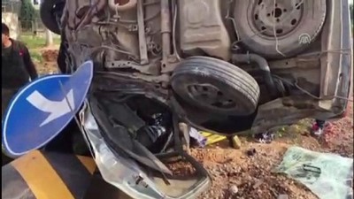 Otomobil elektrik direğine çarptı: 1 yaralı - GAZİANTEP 