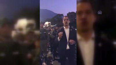 devlet baskani - Venezuela'da darbe girişimi - Guaido, halkı ve askerleri sokağa davet etti - CARACAS  Videosu