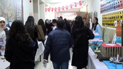 ziyaretciler - Erciş'te 'TÜBİTAK 4006 Bilim Fuarı' açıldı - VAN  Videosu