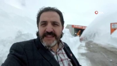  Van-Bahçesaray karayolunda Nisan ayında karla mücadele 