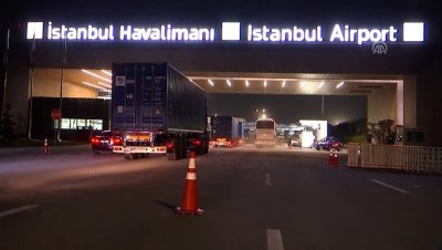 hava trafigi - İlk tırlar İstanbul Havalimanı'nda  Videosu