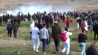yazili aciklama - İsrail askerleri Gazze sınırında 45 Filistinliyi yaraladı Videosu