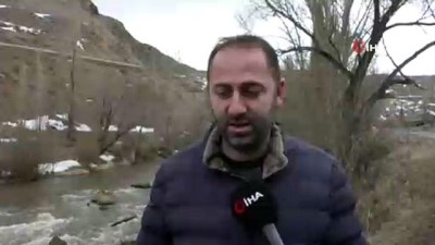 yazili aciklama -  Kars Çayı taşmaya başladı  Videosu