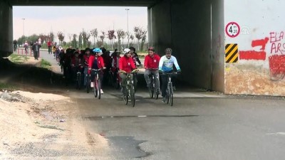 Türk ve Suriyeli öğrenciler, bisiklet etkinliğinde buluştu - ŞANLIURFA