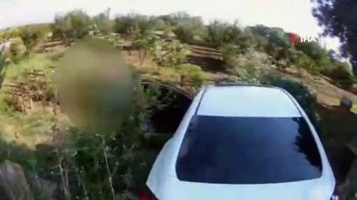 kadin surucu -  Otomobil bahçeye böyle daldı  Videosu