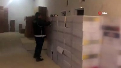 sigara kacakciligi -  Büyükçekmece'de sigara makaron operasyonu kamerada  Videosu