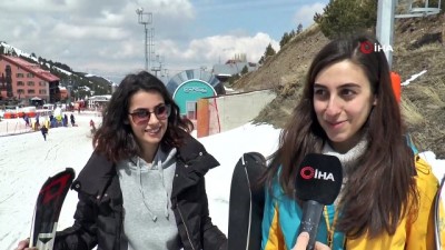 kayak merkezi -  Kış bitti, Palandöken’de kar bitmedi  Videosu