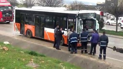  Belediye otobüsü devrildi: 25 yaralı 
