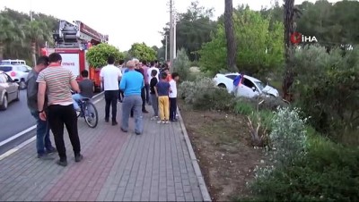  14 yaşındaki çocuk sürücü ölümden döndü 