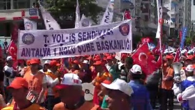 taseron isci -  Antalya'da 1 Mayıs Emek ve Dayanışma Günü Videosu