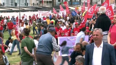  Başkan Soyer, 1 Mayıs alanında 